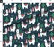 Christmas Winter Llamas Holiday Christmas Trees Christmas Lights Alpaca Holly Snow Festive Christmas Party Festive Animals Novelty Whimsical Custom Printed Fabric by Spoonflower Various Fabrics by the Yard or Fat Quarter